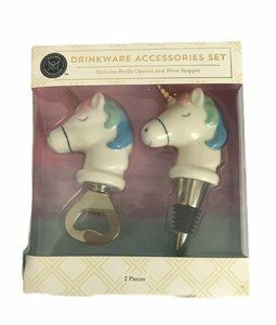 Unicorn Wine Bottle Stopper and Bottle Opener Modern Expression Kitchen Drinks